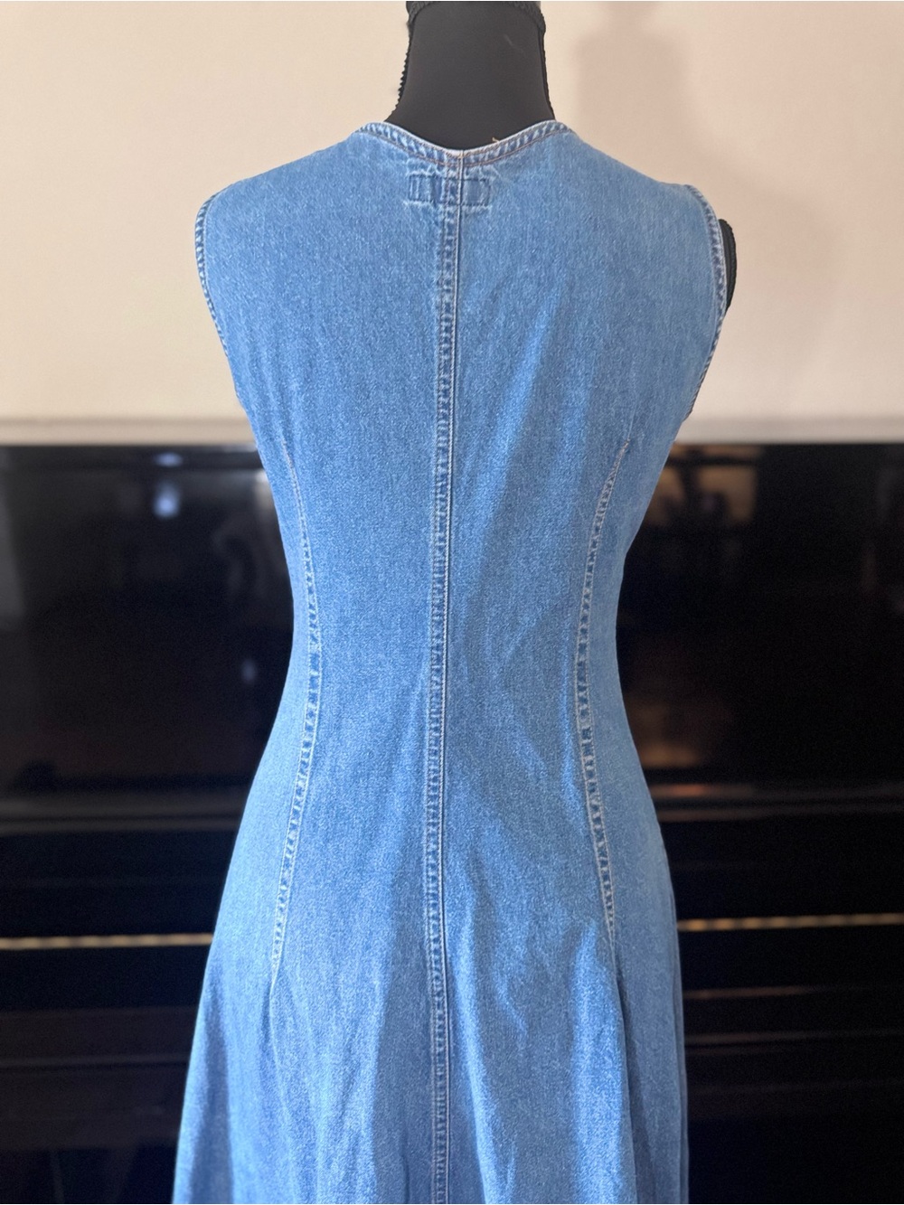 vintage 1990s Espirit sleeveless denim dress - Picture 7 of 10
